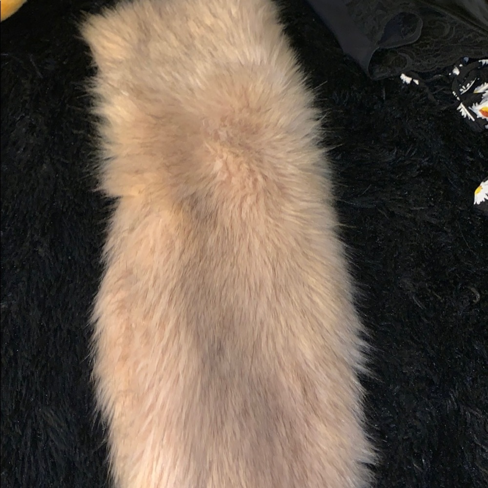 Faux fur pelt scarf